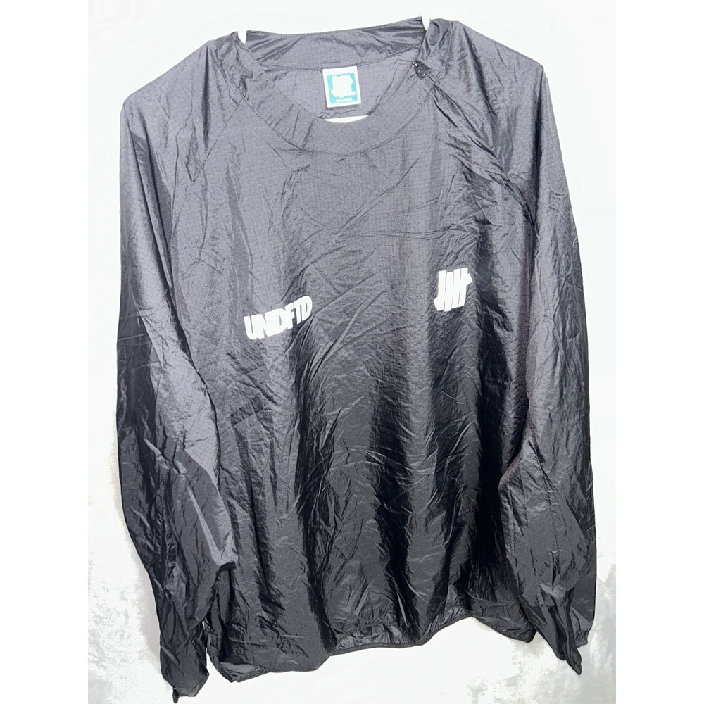 Undefeated crew neck windbreaker thin lightweight ZIP shoulder packable Y2K 2XL